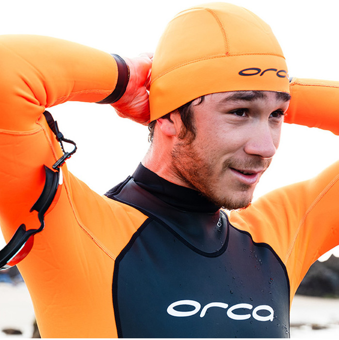 2024 Orca Natación En Aguas Abiertas 2.5mm Gorro De Neopreno GVBA4854 - Hi-Vis Naranja